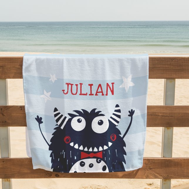 Little Monster Personalised Beach Towel (Creator Uploaded)