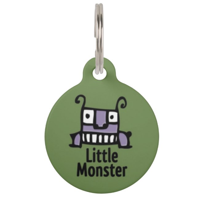Little Monster Pet ID Tag (Front)
