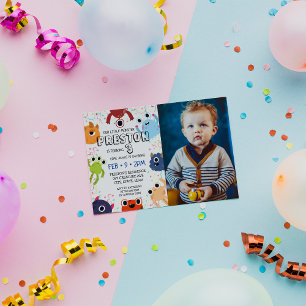 Little Monster Photo Birthday Party for All Ages  Invitation
