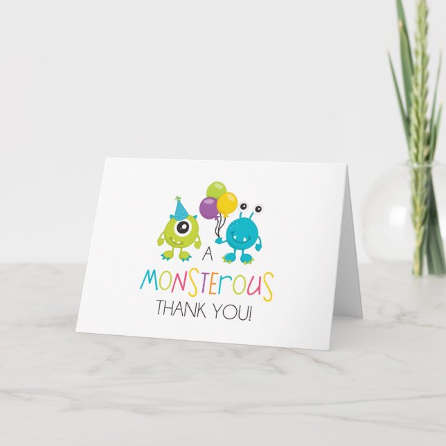 Little Monster Thank You Card (Front)
