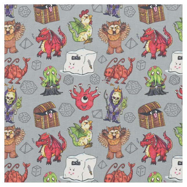 Little Monsters Fabric (Close Up)