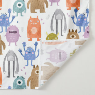Little monsters kids nursery tapestry