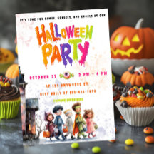 Little Monsters’ Night Out Invitation Flat Card