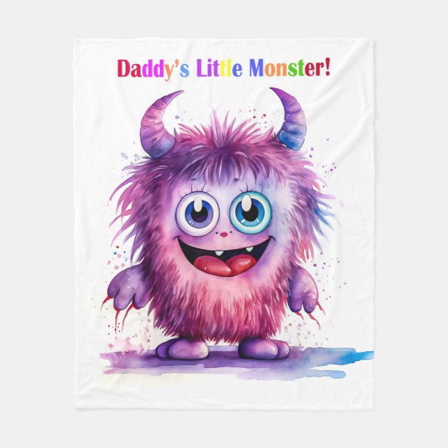 Little Monsters Series Fleece Blanket (Front)