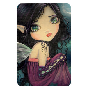 Little Moon Big-Eye Fairy Fantasy Art Magnet