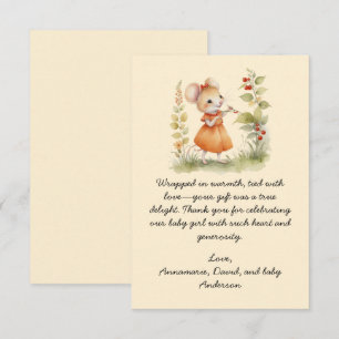 Little Mouse Baby Shower Thank You