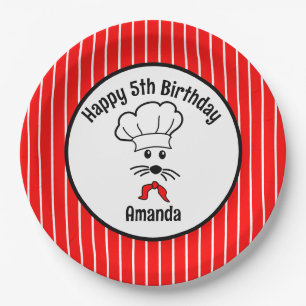 Little Mouse Baker Party Paper Plate