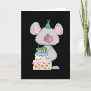 Little Mouse Birthday Tshirts and Gifts Card