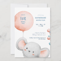 Little Mouse Blush & Blue 1st Birthday Party