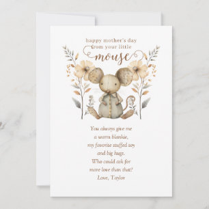 Little Mouse First Mother's Day Greeting Card