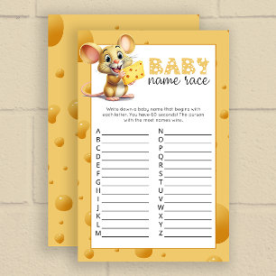Little mouse in cheese Baby Shower game