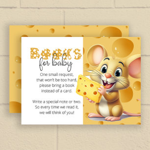 Little mouse in cheese books for baby ticket enclosure card