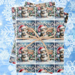 Little Mouse Personalise Name Girl's Christmas Wrapping Paper Sheet<br><div class="desc">Little Mouse Personalise Name Girl's Christmas Wrapping Paper</div>