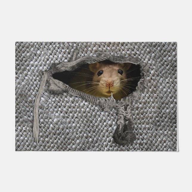Little Mouse Picture Doormat, Cute Animals Doormat (Front)