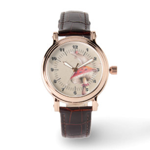 Little Mouse red mushroom Watch