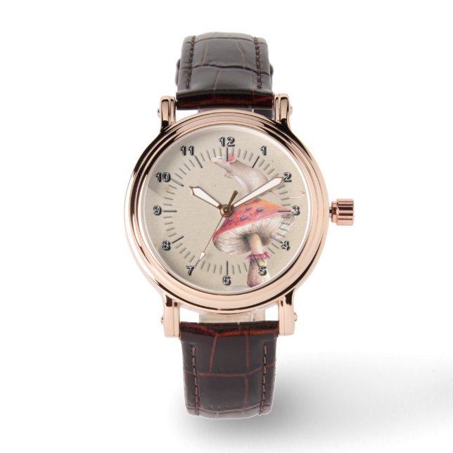 Little Mouse red mushroom Watch (Front)