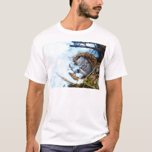 Little mouse sleeping in the snow T-Shirt