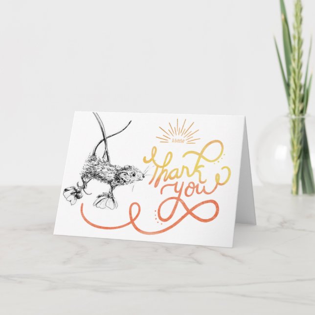 Little Mouse Thank You Card (Front)