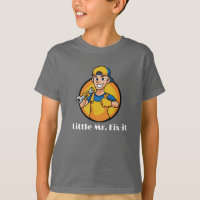 Little Mr. Fix-it, Blue-eyed, Customisable T-Shirt