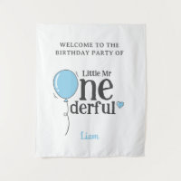 Little Mr Onederful Party Welcome