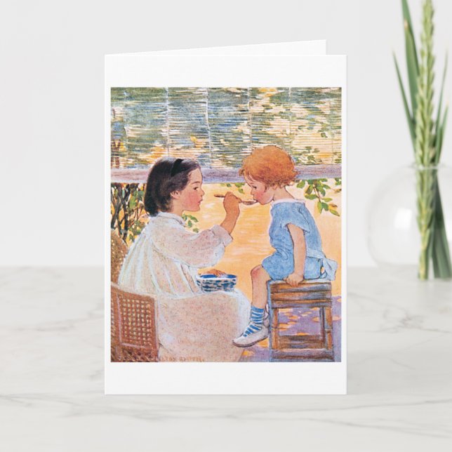 Little Mum, Jessie Willcox Smith Card (Front)