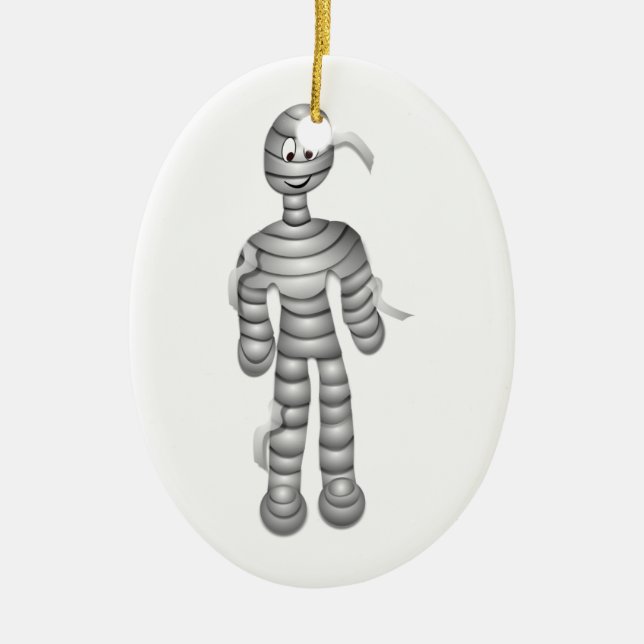 Little Mummy Ceramic Tree Decoration (Front)