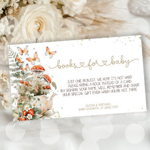 Little Mushroom Baby Shower forest Baby Shower Enclosure Card
