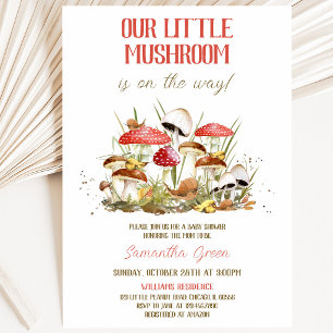 Little Mushroom Baby Shower Invitation