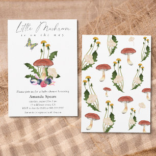 Little Mushroom Baby Shower Invitation