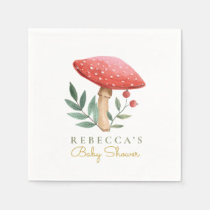 Little mushroom Baby Shower  Napkin