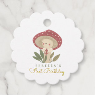 Little mushroom Birthday  Gift Tags
