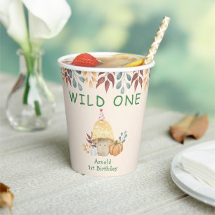 Little Mushroom first Birthday Party  Paper Cups
