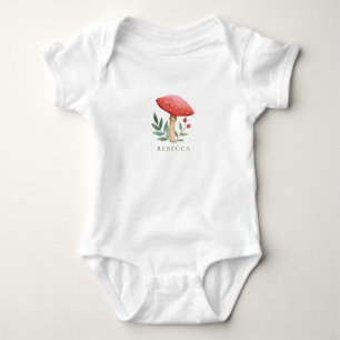 Little mushroom Forest  Baby Bodysuit