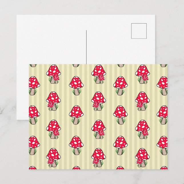 Little Mushroom Illustration Postcard (Front/Back)