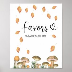 little mushroom is on the way fall Favours Poster