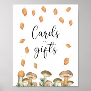 little mushrooms - cards and gifts baby shower poster