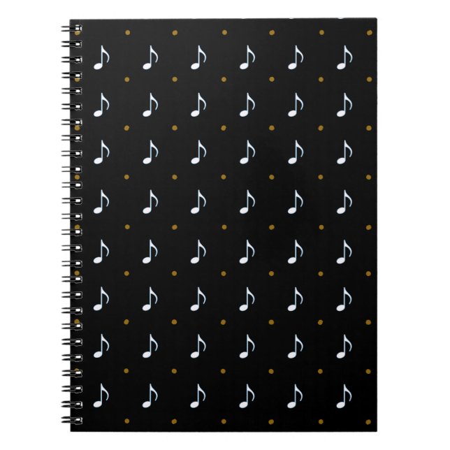 little musical notes notebook (Front)