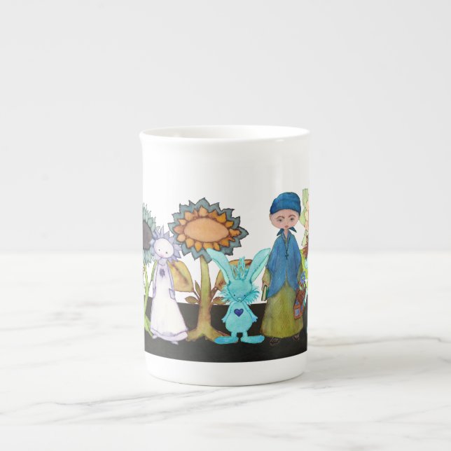 Little Mustard Seed & Friends bone China mug (Front)