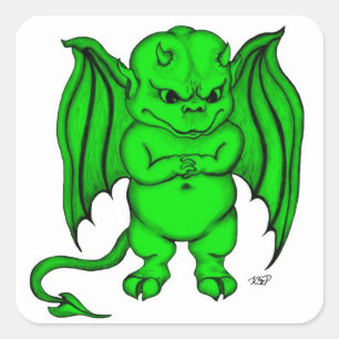 Little nasty Devil Square Sticker