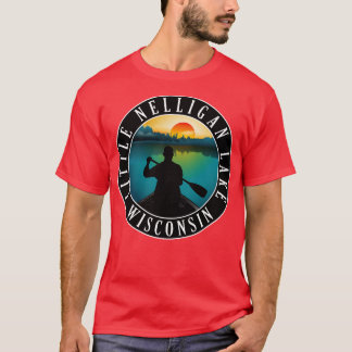 Little Nelligan Lake Wisconsin Canoeing T-Shirt