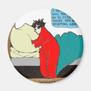 "Little Nemo" in Bed Magnet