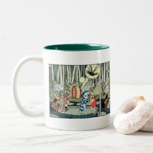 Little Nemo In Slumberland - Swamp Frogs Jazz Band Two-Tone Coffee Mug