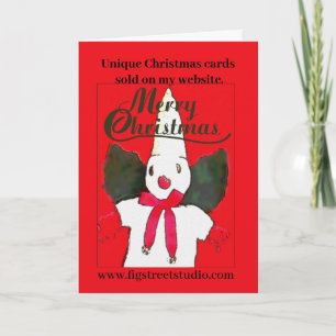 Little New Orleans Snowman Holiday Card