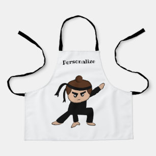 Little Ninja Dude Boy Cute Kids Personalised Apron