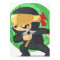 Little Ninja Holding Shuriken