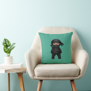 Little Ninja Warrior on Green Cushion
