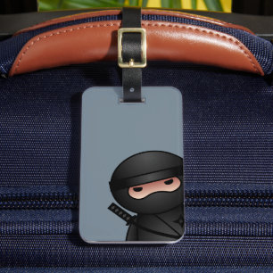Little Ninja Warrior on Grey Luggage Tag