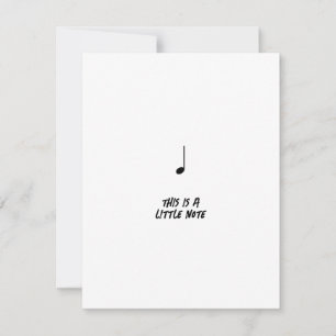 Little Note Lot of Love Heart Valentine Music Holiday Card