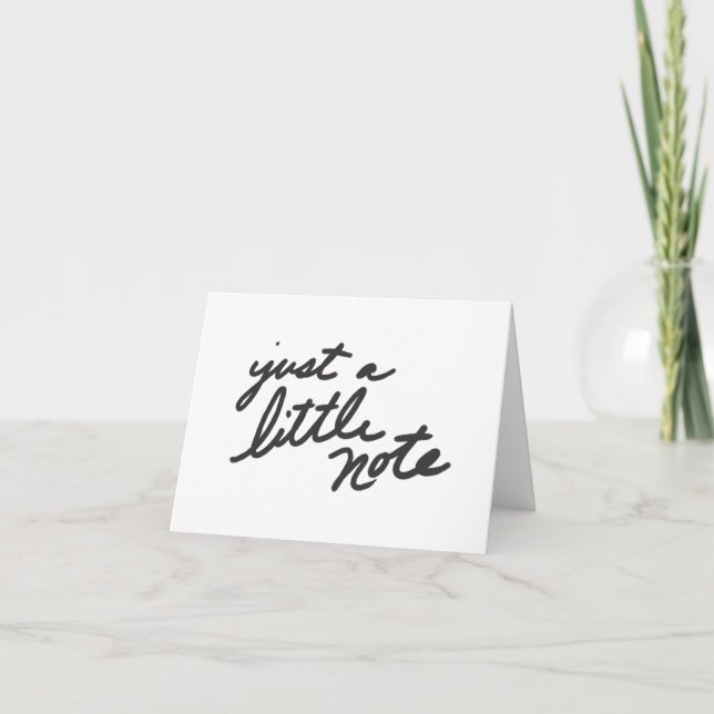 Little Note Thank You Card (Front)