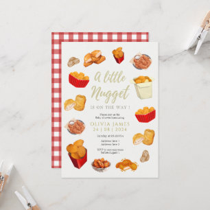 Little nugget baby shower invitation